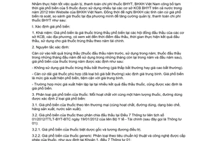 Công văn 584/BHXH-DVT công bố tạm thời và sử dụng giá phổ biến của 5 thuốc