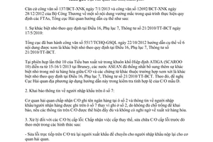 Công văn 887/TCHQ-GSQL vướng mắc C/O