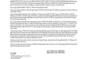 Công văn 586/TCT-KK hoàn trả tiền thuê đất