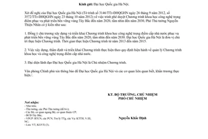 Công văn 1442/VPCP-KGVX triển khai Chương trình khoa học công nghệ trọng điểm