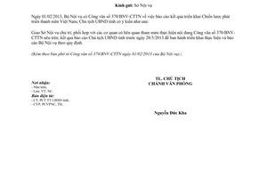 Công văn 374/UBND-NC 2013 Chương trình thanh niên báo cáo kết quả Bắc Giang