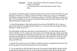 Công văn 264/TTg-KTN dự phòng vắc xin cúm gia cầm để tiêm phòng chống dịch khẩn