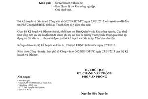 Công văn 414/UBND-KTN báo cáo tình hình thực hiện ưu đãi đầu tư tỉnh Bắc Giang