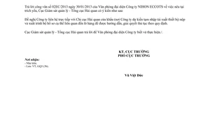 Công văn 133/GSQL-GQ3 hướng dẫn thủ tục tạm nhập tái xuất thiết bị để trình diễn