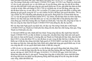 Công văn 414/TTCP-KHTCTH đôn đốc giải quyết khiếu nại tố cáo tồn đọng kéo dài