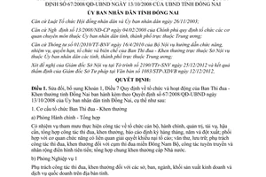 Quyết định số 13/2013/QĐ-UBND sửa đổi quy định tổ chức Ban Thi đua Khen thưởng