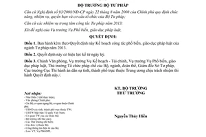 Quyết định 417/QĐ-BTP năm 2013 Kế hoạch công tác phổ biến giáo dục pháp luật