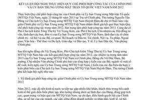 Thông báo 72/TB-VPCP kết luận Hội nghị thực hiện Quy chế phối hợp công tác