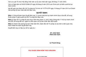 Quyết định 344/QĐ-UBND công bố thủ tục hành chính thuộc Sở Tư pháp tỉnh Bạc Liêu