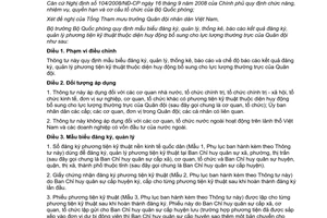 Thông tư 19/2012/TT-BQP mẫu biểu đăng ký quản lý thống kê báo cáo kết quả