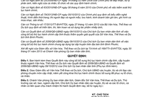 Quyết định 280/QĐ-UBND năm 2013 công bố thủ tục hành chính Bình Phước