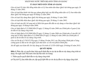 Quyết định 05/2013/QĐ-UBND phân cấp uỷ quyền thực hiện quyết định đầu tư