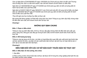 Thông tư 14/2013/TT-BNNPTNT cấp Giấy chứng nhận đủ điều kiện sản xuất kinh doanh