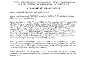 Quyết định 608/QĐ-UBND năm 2013 phê duyệt Nhiệm vụ quy hoạch xây dựng vùng