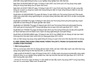 Kế hoạch 11/KH-UBND ứng dụng công nghệ thông tin trong cơ quan nhà nước An Giang