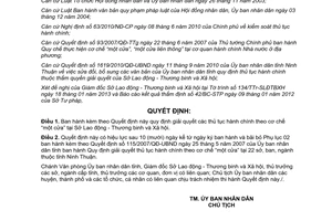 Quyết định 10/2013/QĐ-UBND Giải quyết thủ tục hành chính theo cơ chế một cửa