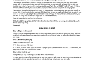 Thông tư 16/2013/TT-BNNPTNT hướng dẫn bảo hộ quyền đối với giống cây trồng