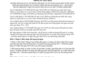 Thông tư liên tịch 10/2013/TTLT-BNNPTNT-BKHĐT hướng dẫn quản lý sử dụng vốn