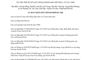 Quyết định 741/QĐ-UBND 2013 Quy hoạch phân khu đô thị S1 tỷ lệ 1/5000 Hà Nội