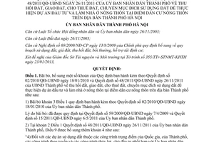 Quyết định 07/2013/QĐ-UBND bãi bỏ bổ sung Quyết định 02/2010/QĐ-UBND