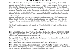 Quyết định 02/2013/QĐ-UBND giải thể Ban Quản lý chợ Thủ Đức