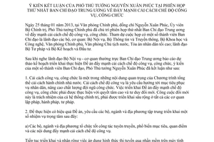 Thông báo 59/TB-VPCP ý kiến kết luận của Phó Thủ tướng Nguyễn Xuân Phúc