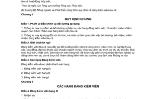 Thông tư 13/2013/TT-BNNPTNT Quy định đăng kiểm viên tàu cá