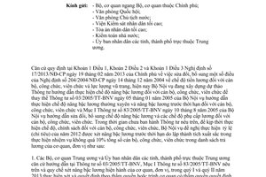 Công văn 772/BNV-TL nâng bậc lương trước thời hạn do lập thành tích xuất sắc