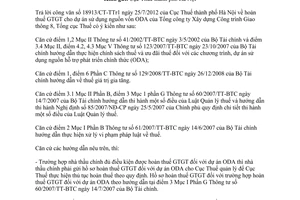 Công văn 738/TCT-KK hoàn thuế giá trị gia tăng