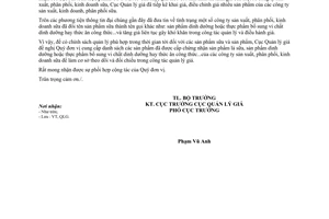 Công văn 3080/BTC-QLG 2013 kiểm tra kiểm soát giá sữa trên địa bàn tỉnh thành phố