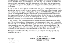 Công văn 3081/BTC-QLG thực hiện kiểm tra kiểm soát giá sữa trên địa bàn tỉnh thành phố