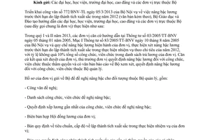 Công văn 1663/BDDDT-TCCB thực hiện công văn 772/BNV-TL  nâng bậc lương
