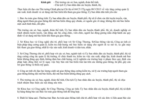 Công văn 1050/UBND-TM 2013 sản xuất kinh doanh sử dụng mũ bảo hiểm Tiền Giang