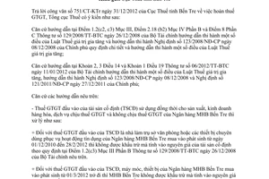 Công văn 915/TCT-KK hoàn thuế giá trị gia tăng