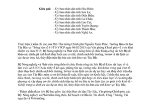 Công văn 991/BNN-KTHT kết quả di dân tái định cư công trình thủy lợi thủy điện