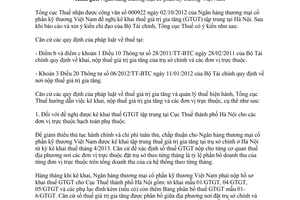 Công văn 968/TCT-KK khai thuế giá trị gia tăng tập trung