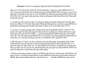 Công văn 788/BHXH-CST điều chỉnh bổ sung dữ liệu sau khi đối chiếu mẫu C13-TS