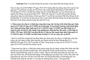 Công văn 2465/BGTVT-TCCB hướng dẫn hoạt động năm 2013 Ban Vì sự tiến bộ phụ nữ