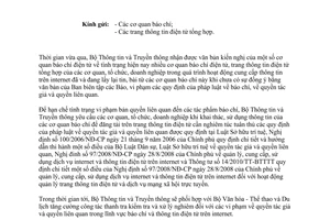 Công văn 897/BTTTT-PTTH&TTĐT cung cấp thông tin trên trang thông tin điện tử