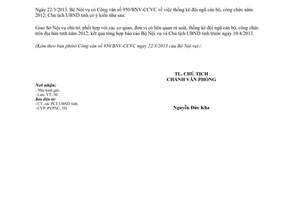 Công văn 725/UBND-NC thống kê cán bộ công chức Bắc Giang 2012