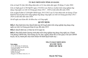 Quyết định 396/QĐ-UBND năm 2013 phát triển nông nghiệp ứng dụng công nghệ cao