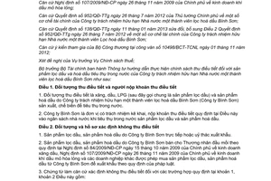 Thông tư 24/2013/TT-BTC hướng dẫn chính sách thu điều tiết sản phẩm lọc hóa dầu