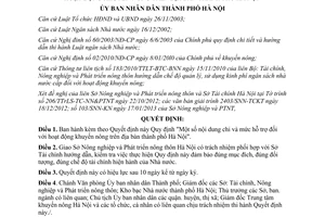 Quyết định 2002/QĐ-UBND năm 2013 Một số nội dung chi mức hỗ trợ khuyến nông