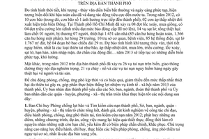 Chỉ thị 05/2013/CT-UBND tăng cường công tác phòng, chống thiên tai và tìm kiếm c