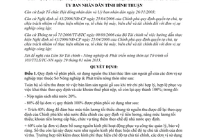 Quyết định 09/2013/QĐ-UBND phân phối sử dụng nguồn thu khai thác lâm sản