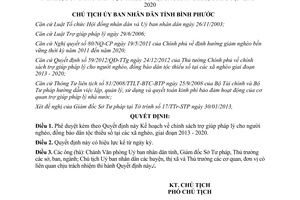 Quyết định 353/QĐ-UBND năm 2013 phê duyệt Kế hoạch chính sách trợ giúp pháp lý