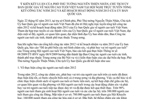 Thông báo 93/TB-VPCP ý kiến kết luận của Phó Thủ tướng Nguyễn Thiện Nhân