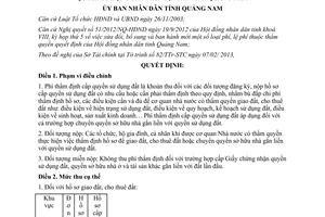 Quyết định 04/2013/QĐ-UBND mức thu nộp quản lý sử dụng phí thẩm định cấp quyền