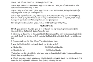 Quyết định 03/2013/QĐ-UBND mức thu nộp quản lý sử dụng lệ phí cấp Giấy phép