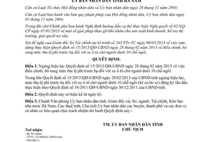 Quyết định 267/QĐ-UBND ngưng hiệu lực văn bản quy phạm pháp luật tỉnh Hà Nam